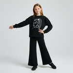 Stylish Flare Girls Cotton Set-0