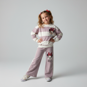 Sporty Mouse Girls Cotton Set - Farnelli