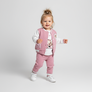 Varsity Bear Girls Jogger Set - Farnelli