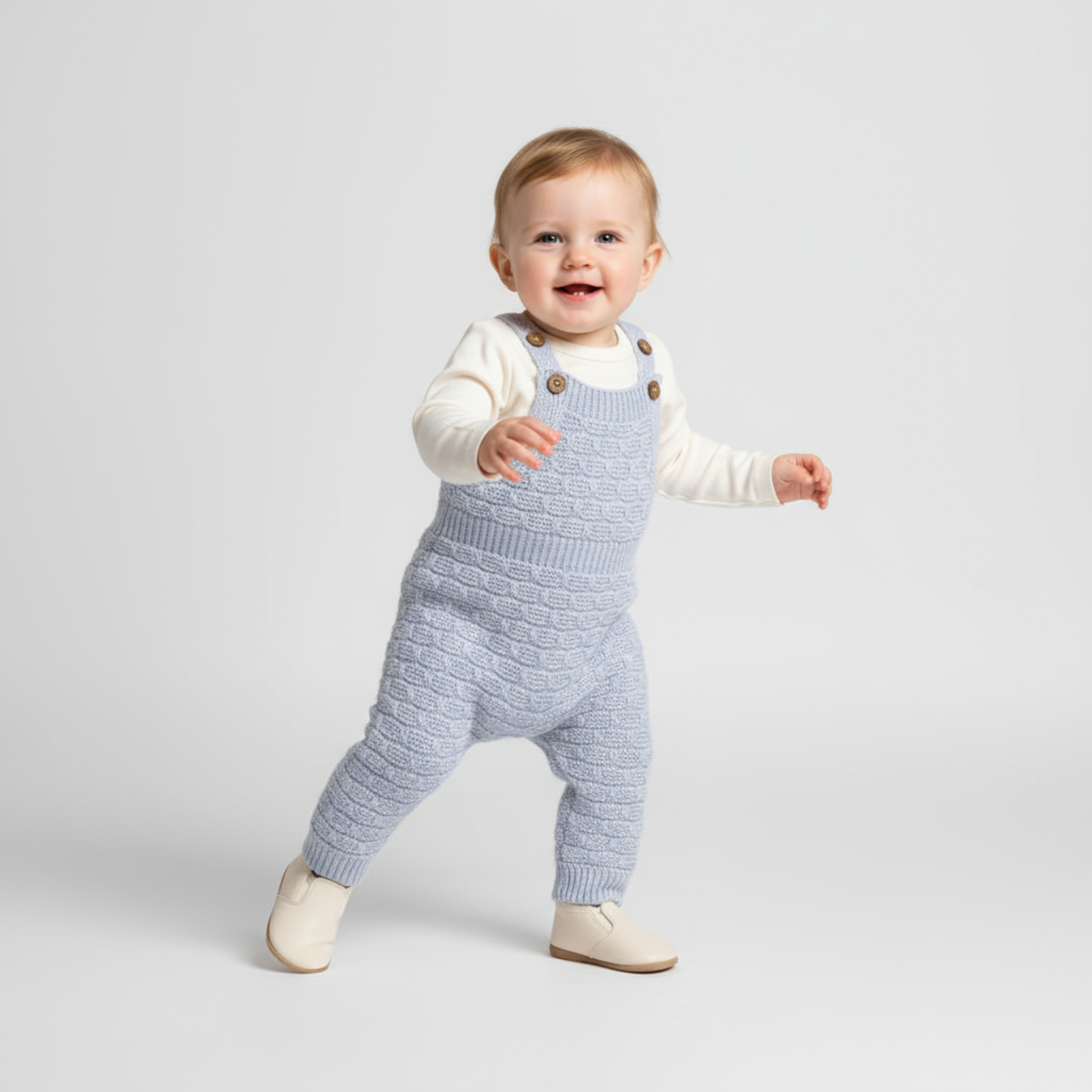 Knitted Newborn Overall Set-1