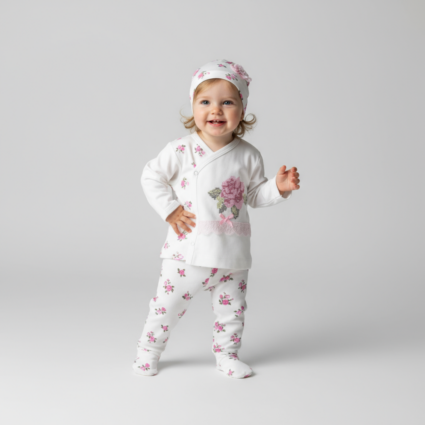 Rosy Rose Newborn 3PC Set-0