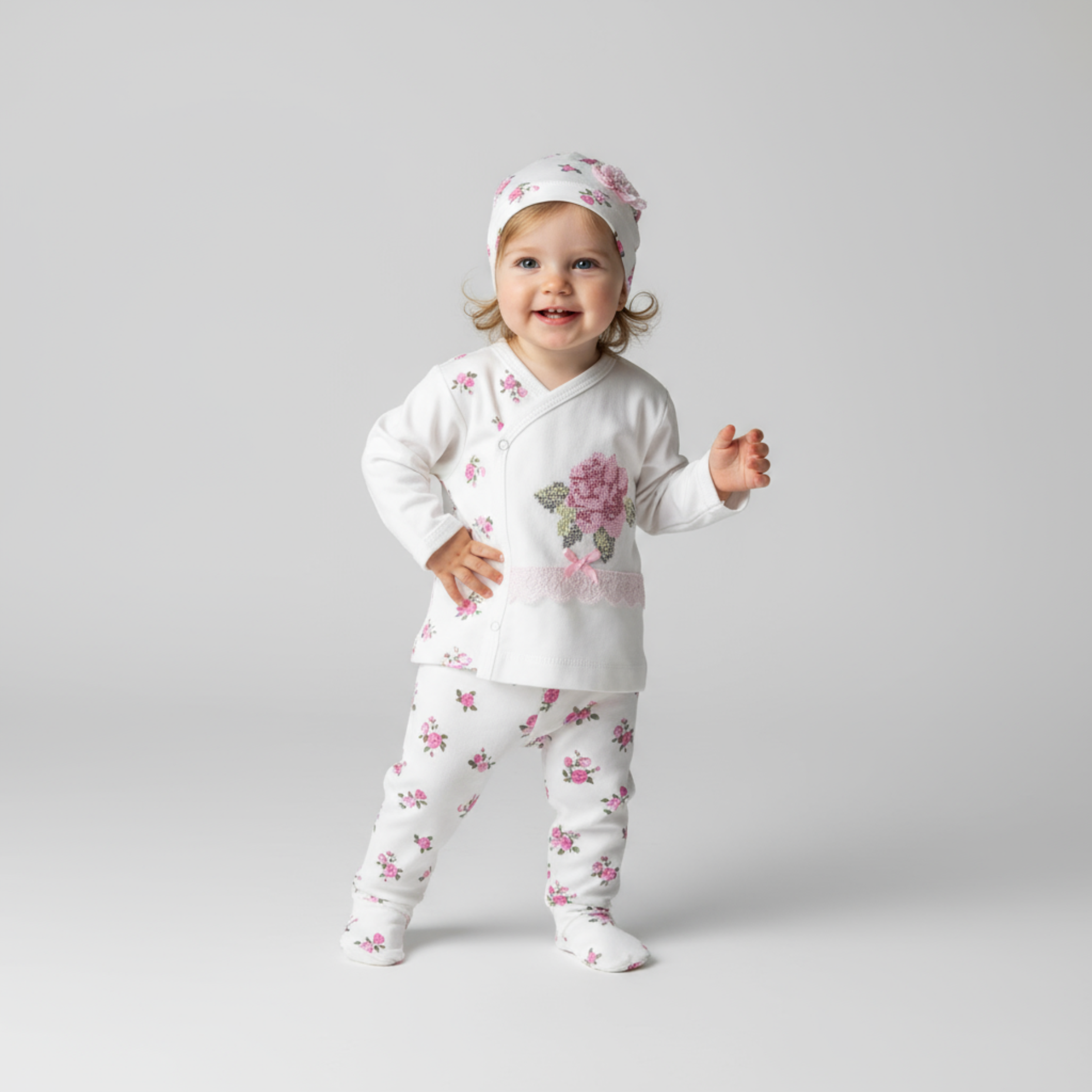 Rosy Rose Newborn 3PC Set-0