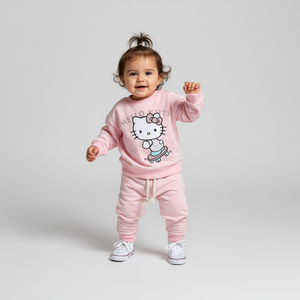 Miaw Kitty Girls Jogger Set-0