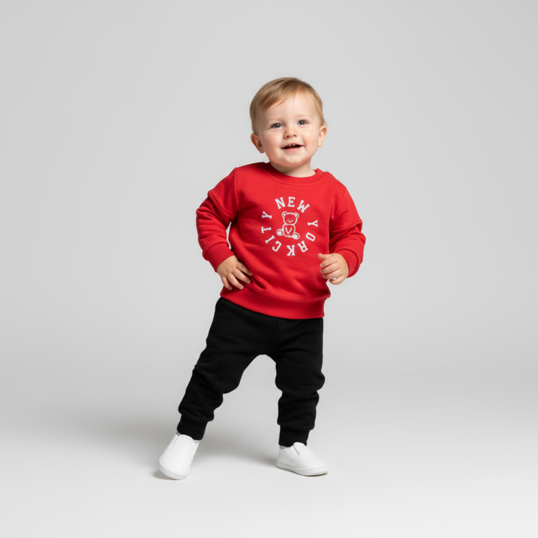 NY Baby Cotton Joggers Set - Farnelli