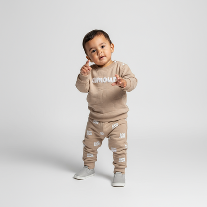 Amour Unisex Cotton Joggers Set-1