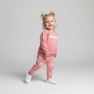 Amour Girls Cotton Joggers Set-1