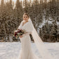 Light Ivory Faux Fur Shawl (Lilian Wht01)