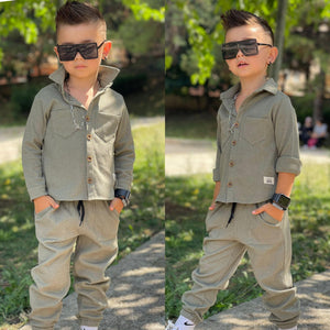 Fine Wine Stylish Boys Cotton Set - Farnelli