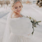 Ivory White Fur Shawl (Lilian Wht01)