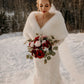 Ivory White Fur Shawl (Lilian Wht01)