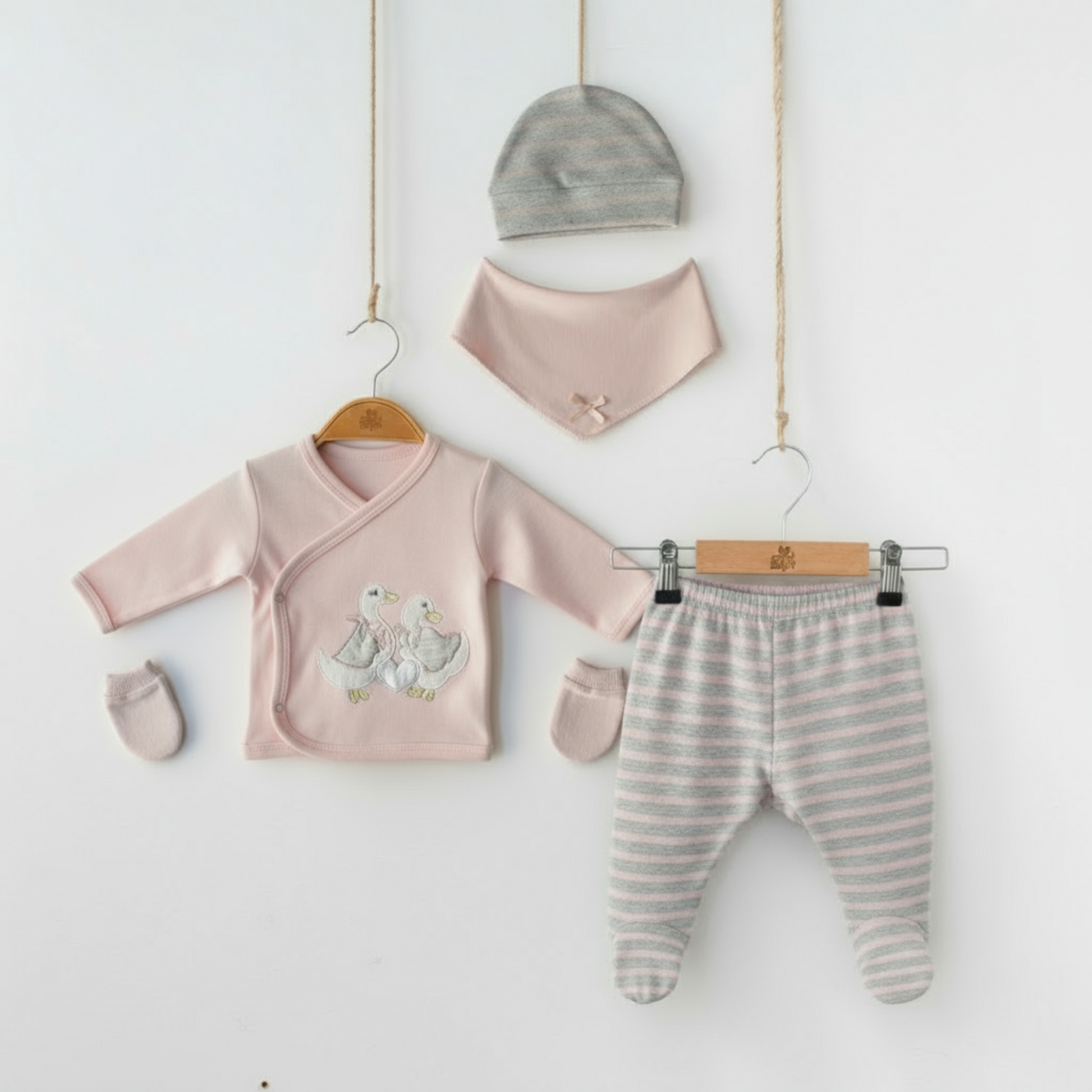 Striped Goose Newborn 5PC Set-2