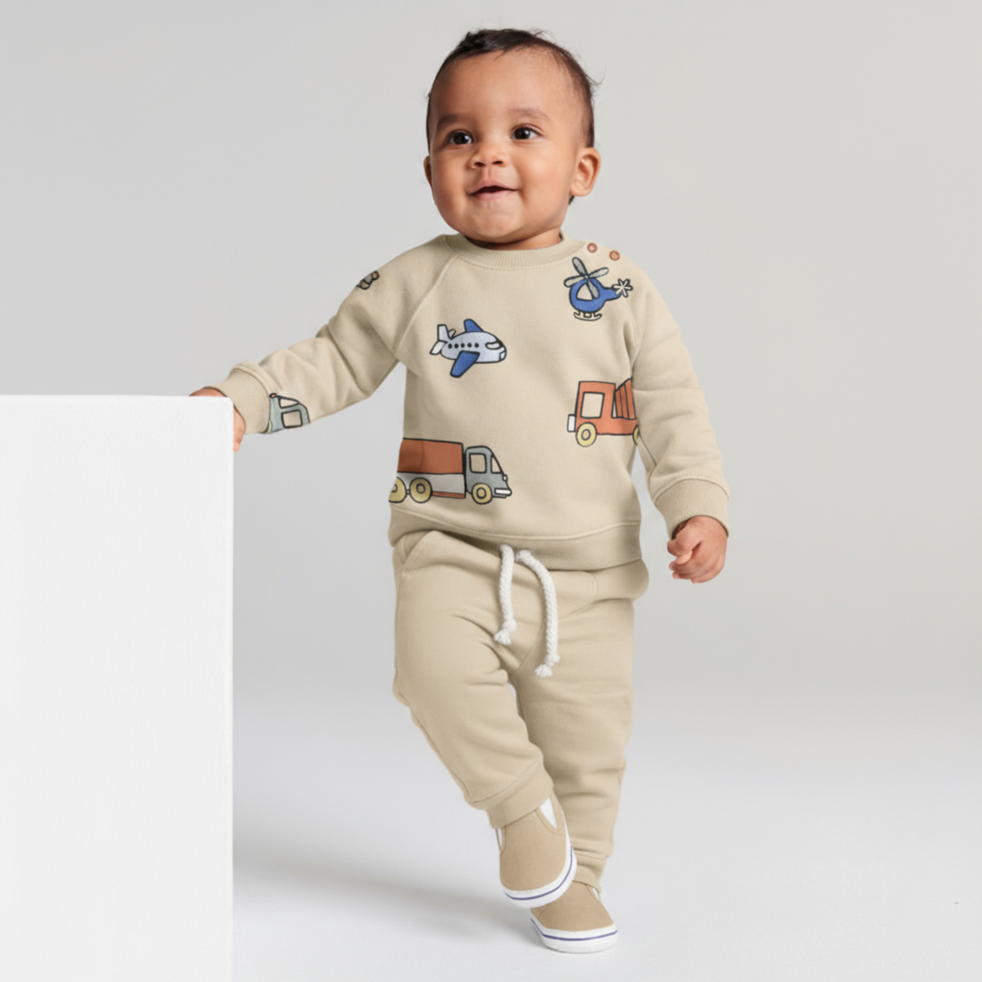 Travel Boy Cotton Joggers Set-4