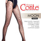 Women's fantasy tights with moon pattern from TheRanok.com, featuring celestial designs and a comfortable, stylish fit.