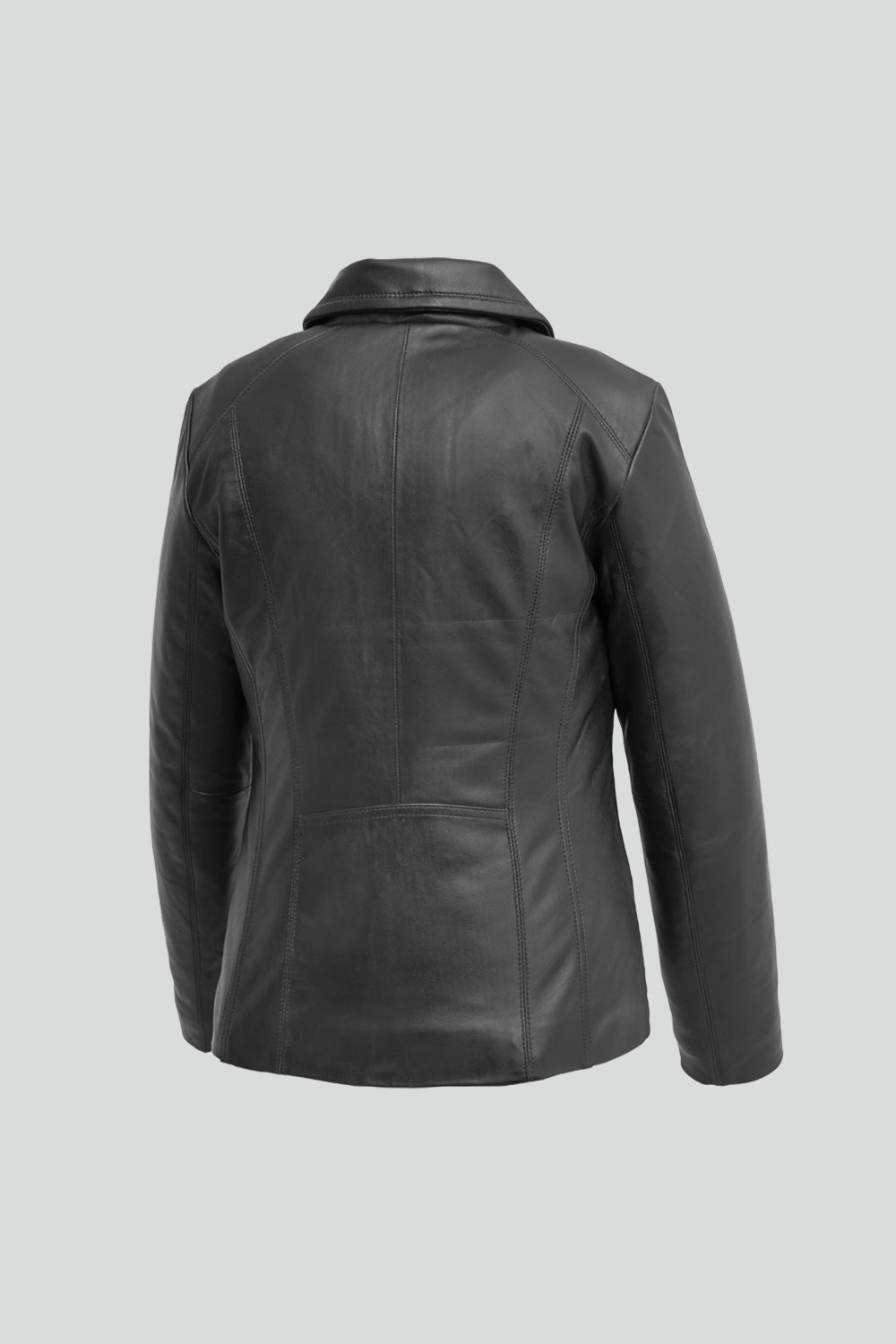 Whet Blu NYC Imelda women's lambskin leather jacket, back view
