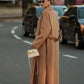 Marley Double Face Cashmere Wool Classic Overcoat in Camel