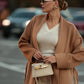 Marley Double Face Cashmere Wool Classic Overcoat in Camel