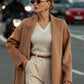 Marley Double Face Cashmere Wool Classic Overcoat in Camel