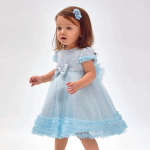 Baby Blue Girls Formal Dress - Farnelli