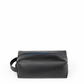 Deux Mains Iron Tight Toiletry Bag in black and blue, front view
