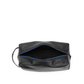 Deux Mains Iron Tight toiletry bag in black with blue interior and zip closure
