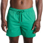 Capelle Miami Island Green hybrid swim trunks with compression lining, solid design, suitable for resort and beach activities.
