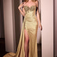 Fitted Strapless Sparkle & Lace Dress - Farnelli