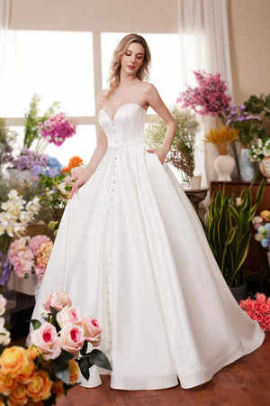 Strapless Wedding Gown JA4001 - Farnelli