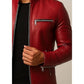 Jack Red Leather Jacket - Leather Jacket for Men Red