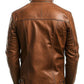 Jacob Leather Brown Jacket - Men Leather Jacket Brown