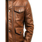 Jacob Leather Brown Jacket - Men Leather Jacket Brown