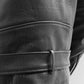 Whet Blu NYC Jay men's fashion leather jacket back view with side belt detail