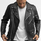 Whet Blu NYC Jay men's fashion leather jacket, stylish front view