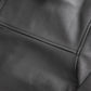 Whet Blu NYC JD men's leather jacket close-up view with textured leather detailing