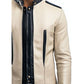 Jesse white Leather Jacket - Men Leather Jacket white