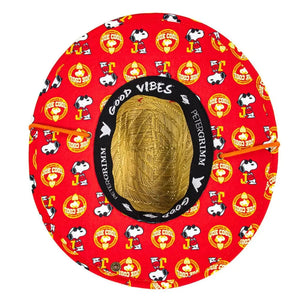 Peter Grimm Peanuts Joe Cool Junior - Childrens Straw Lifeguard Hat