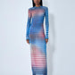 Jean Paul Gaultier Women Air Mesh Maxi Dress