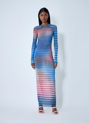 Jean Paul Gaultier Women Air Mesh Maxi Dress