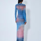 Jean Paul Gaultier Women Air Mesh Maxi Dress