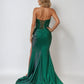 Juliet JT2536K Strapless Sweetheart Corset Back Fitted Satin Prom Gown