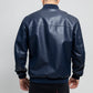 Justin Men's Faux Leather Bomber Jacket