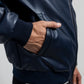 Justin Men's Faux Leather Bomber Jacket