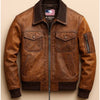 Kai Leather Brown Jacket - Men Leather Jacket Brown - Brown