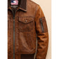 Kai Leather Brown Jacket - Men Leather Jacket Brown