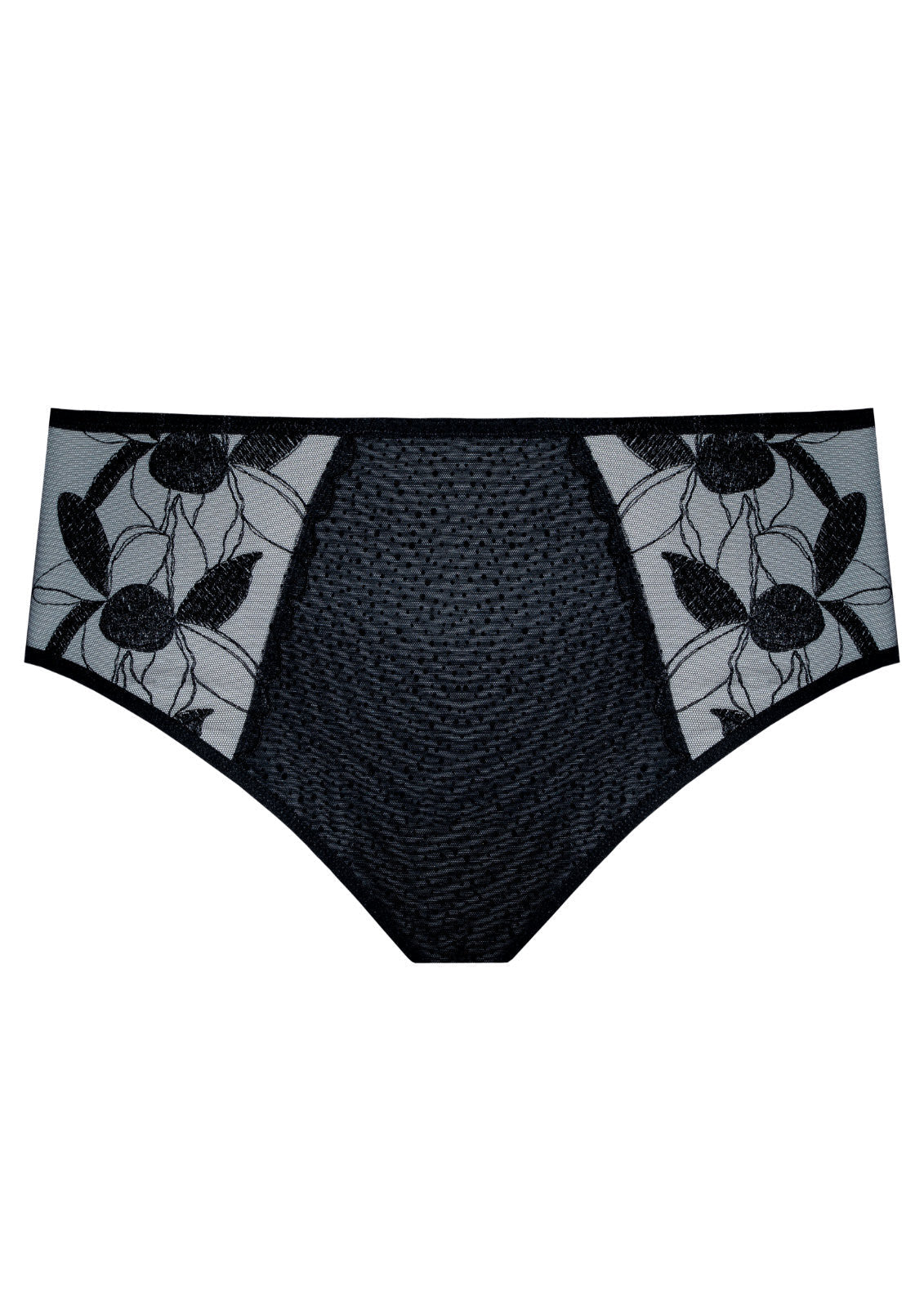 Samanta Kendall Semi-Sheer Mid-Rise Brief Panty-4