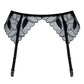 Samanta Kendall Sheer High-Waist Garter Belt