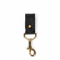 Black Deux Mains key chain, front view