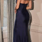 Cinderella Divine KV1061 Cap Sleeve With Shawl Long Fitted Dress
