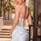 Ladivine KV1131W Strapless Fitted Sleek Luminous Embellished Wedding Gown