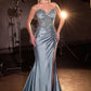 Ladivine KV1132 Strapless Fitted Sweetheart Neckline Evening Gown