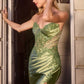 Ladivine KV1132 Strapless Fitted Sweetheart Neckline Evening Gown